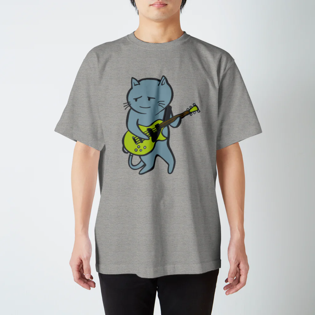 あおいろらじおのnecoguitar-color Regular Fit T-Shirt