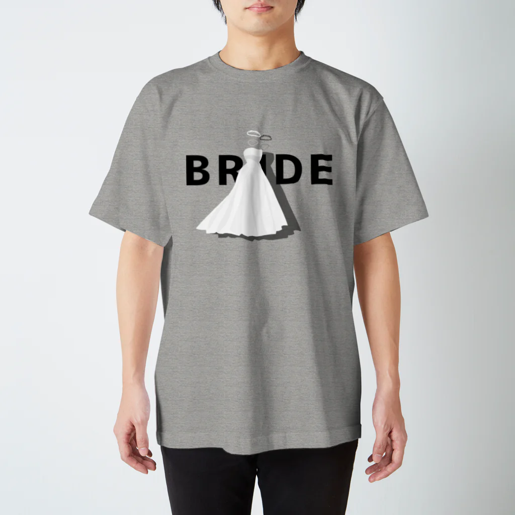 ペアTシャツ屋のシバヤさんのペア(BRIDE)ドレス_白_WB スタンダードTシャツ