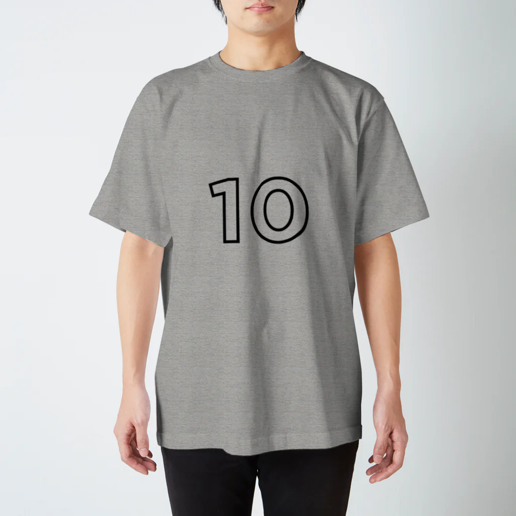 ふしめTシャツの10歳のふしめ (Black) スタンダードTシャツ