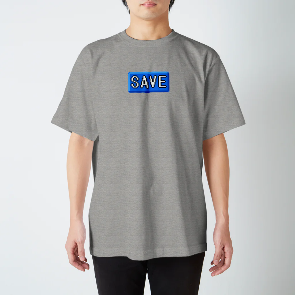 タチバナSのドットセーブボタン Regular Fit T-Shirt