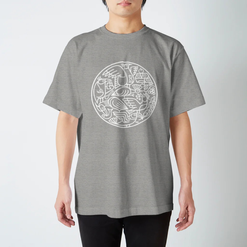 Coquet-CoccoのTシャツ／Daily Life/ホワイトライン Regular Fit T-Shirt