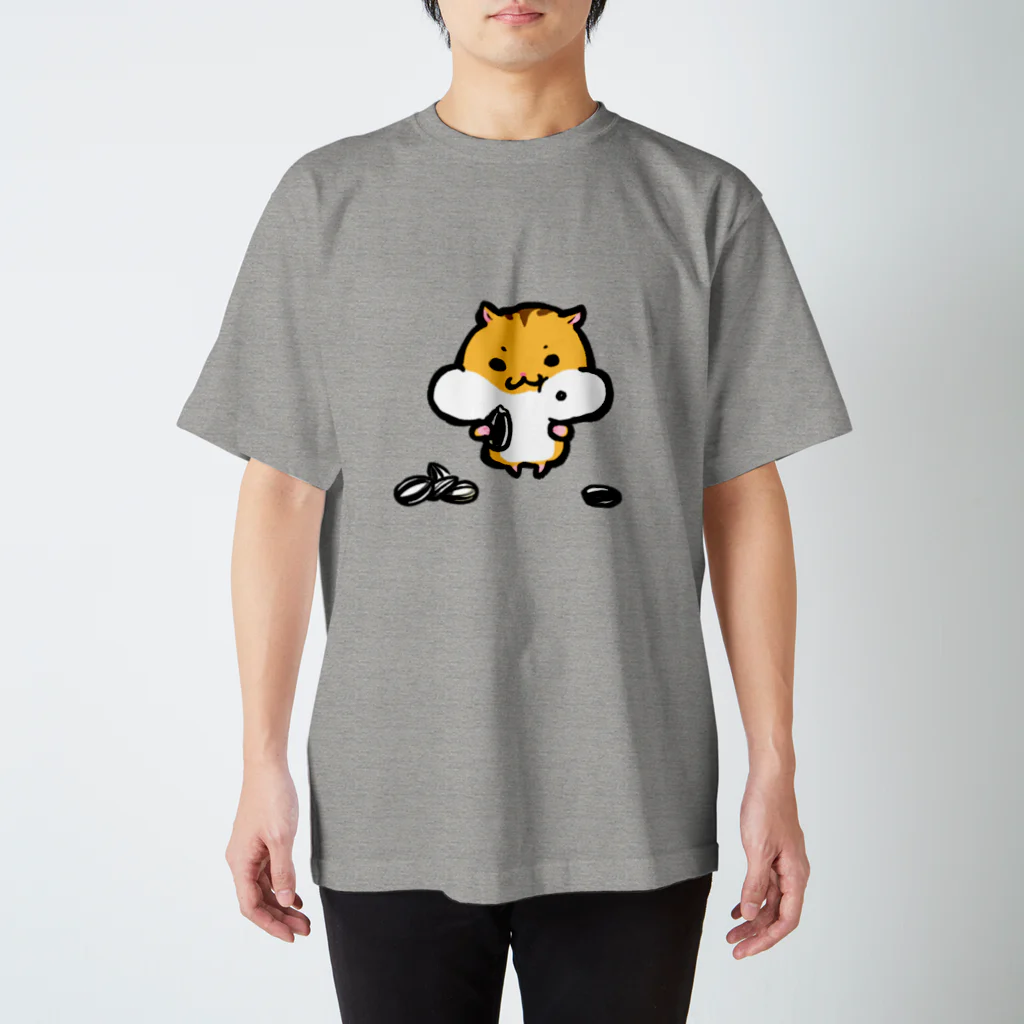 まるぽっち工房出張所のもぐもぐハムスターくん スタンダードTシャツ