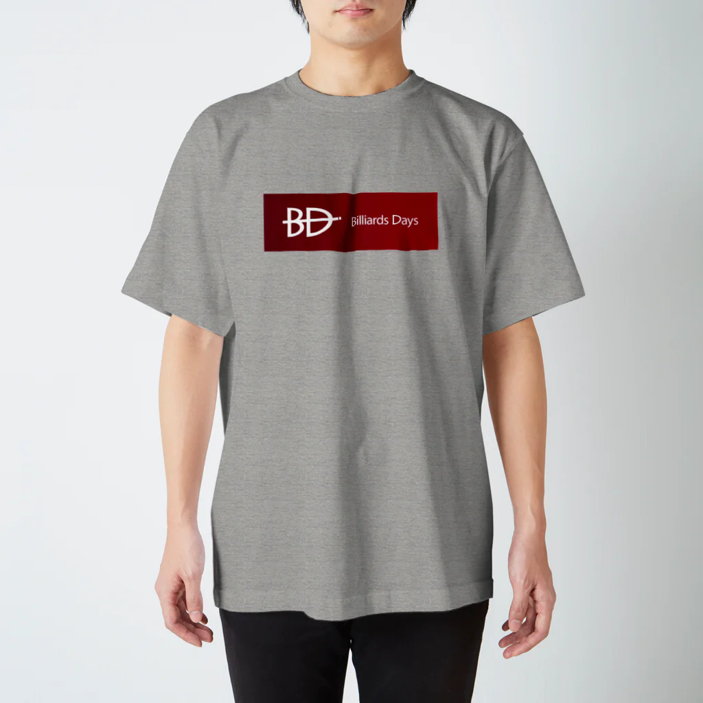 Billiards Days （ビリヤード・デイズ）のBD赤ロゴT スタンダードTシャツ