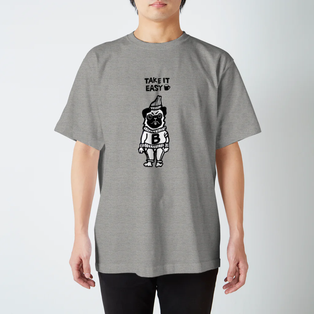 yukamaruのおしゃれパグ　シンプルT スタンダードTシャツ