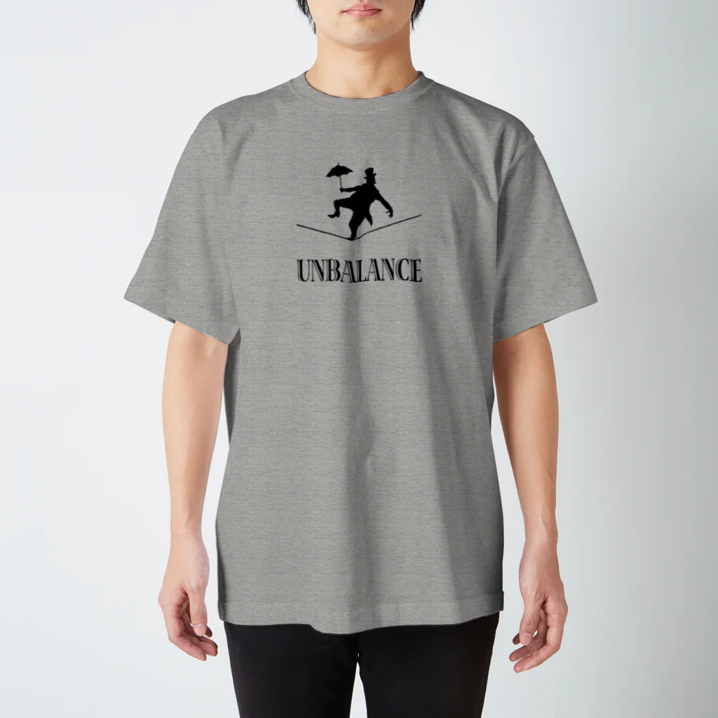 龍之介公式ショッピングサイト（SUZURI）のアンバランス（ブラックロゴ）シリーズ Regular Fit T-Shirt