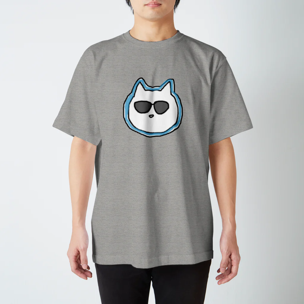 nikukyuのぐらさんねこ(あお) スタンダードTシャツ