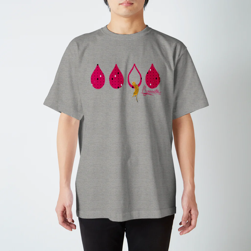 frmeowのTear Drop[Red-Bengal] スタンダードTシャツ