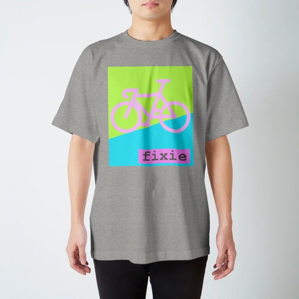 komgikogikoのピストバイク(ピンク) スタンダードTシャツ