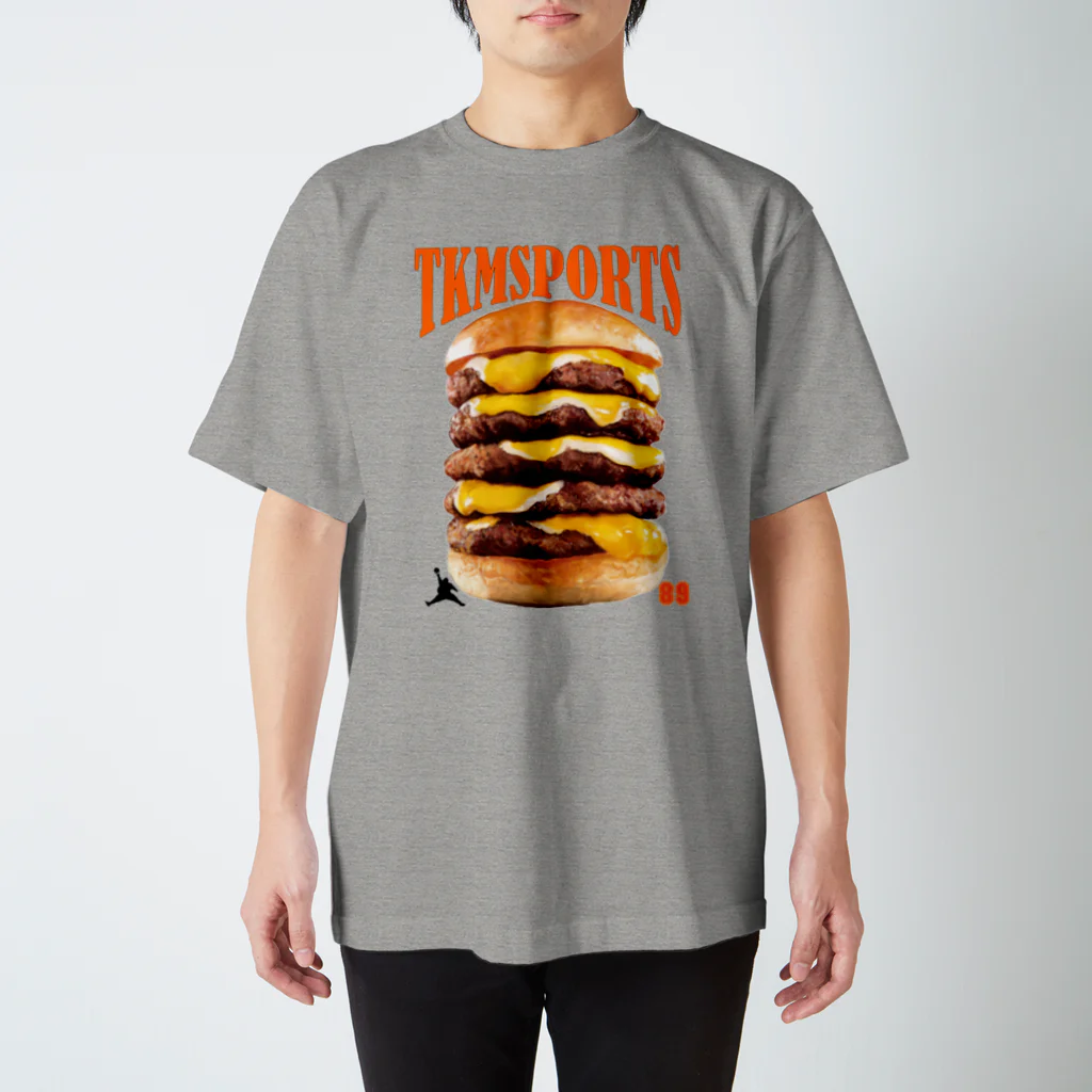 TKMSPORTSのハンバーガースポーツ２ スタンダードTシャツ