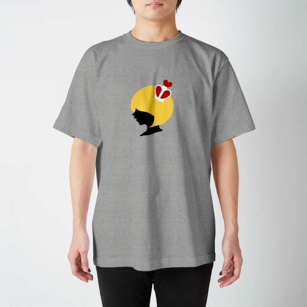 Aurua-grey-rootのハートの女王のよこがお Regular Fit T-Shirt