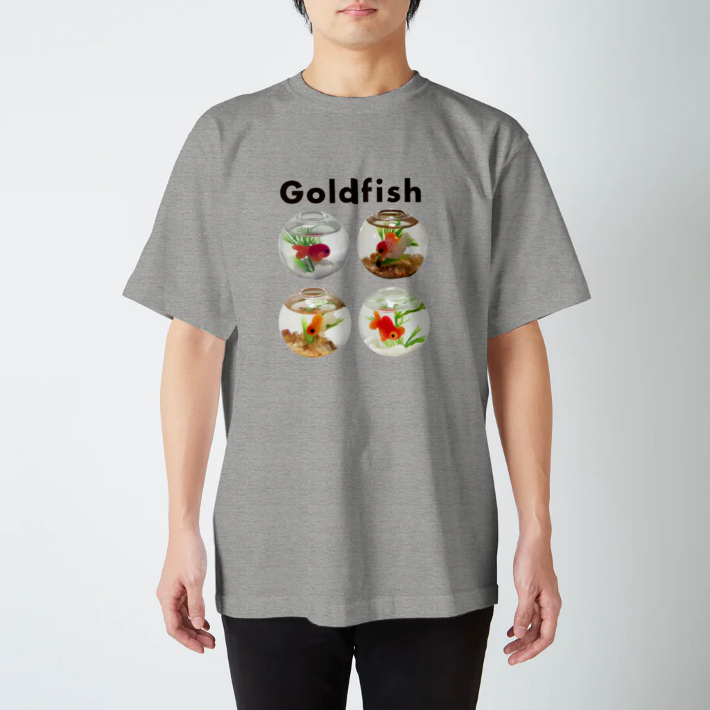 鉄格子乃人魚SUZURI支店のGoldfish Regular Fit T-Shirt