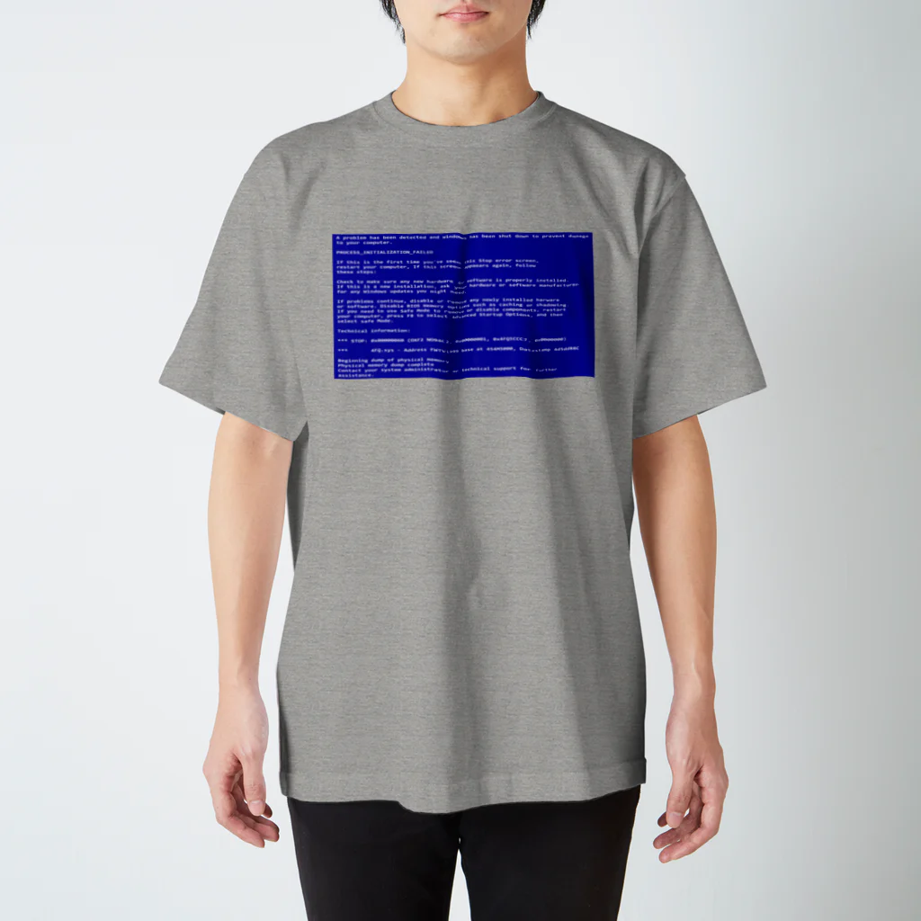 Ａ’ｚｗｏｒｋＳの一番コワいヤツ　ブルースクリーン スタンダードTシャツ