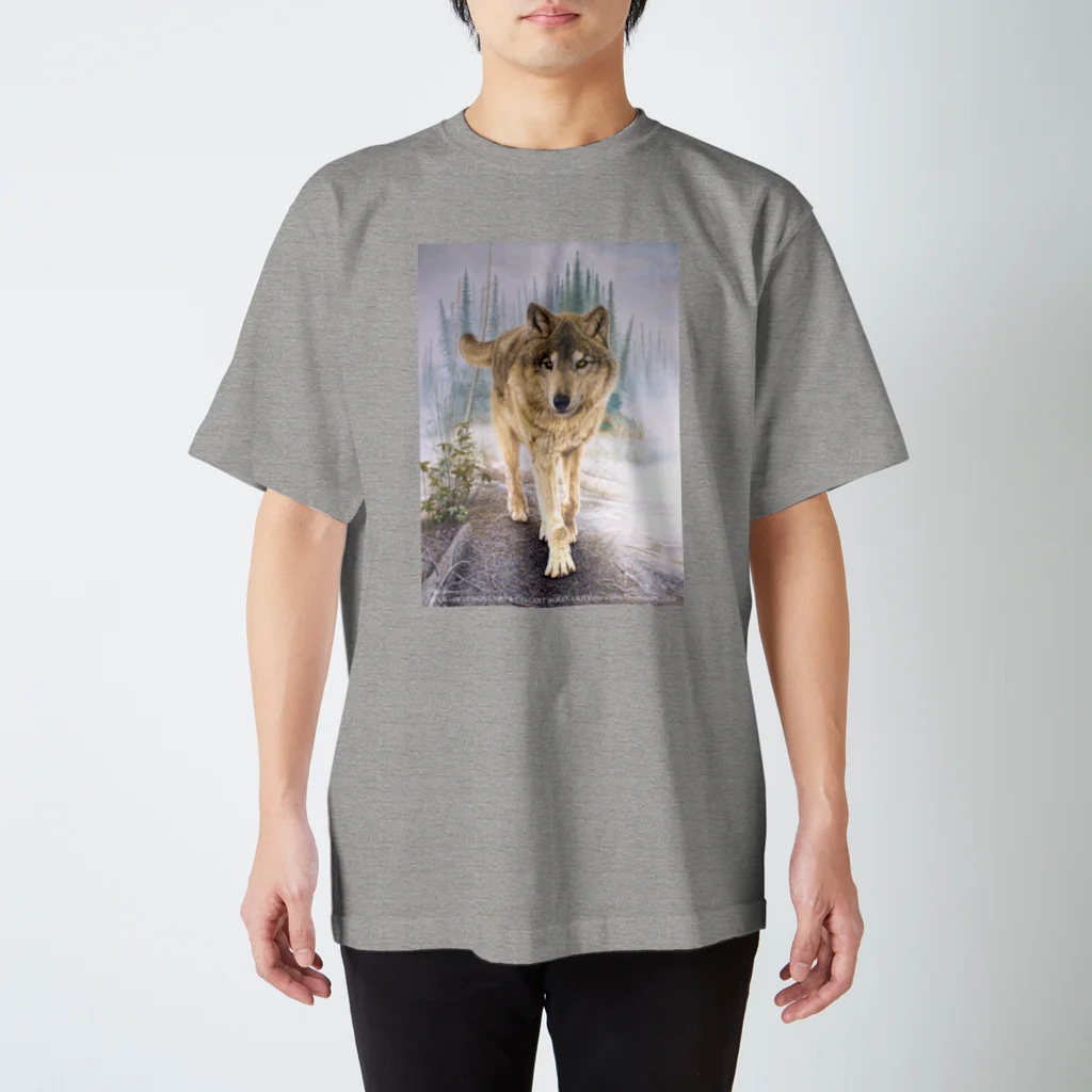アラスカ野生動物画家きむらけいのF​o​r​e​s​t​ ​o​f​ ​K​a​s​i​l​o​f  티셔츠