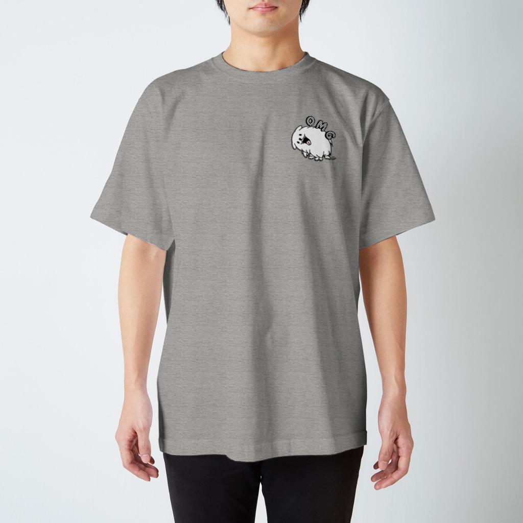 イラスト MONYAAT のワンポイント OMGオーマイガーなポメラニアン Regular Fit T-Shirt