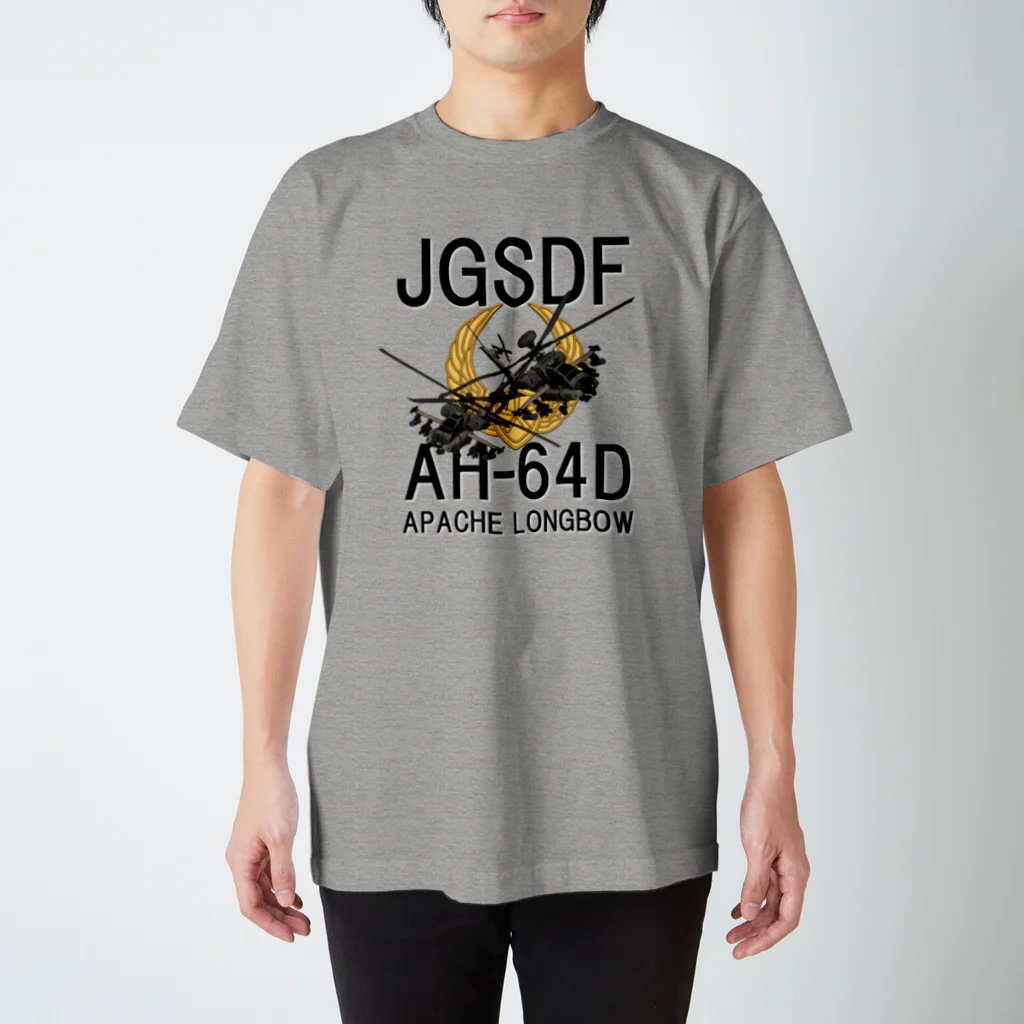 Y.T.S.D.F.Design　自衛隊関連デザインの陸上自衛隊　AH-64D Regular Fit T-Shirt