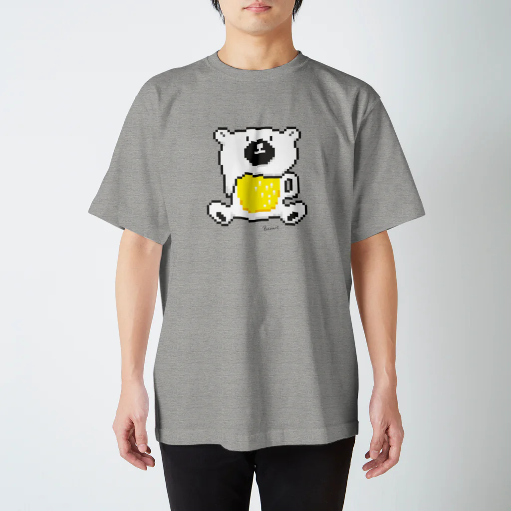 4kakeクリエイティブワーク SUZURI SHOPのドットBEEAR#001 スタンダードTシャツ