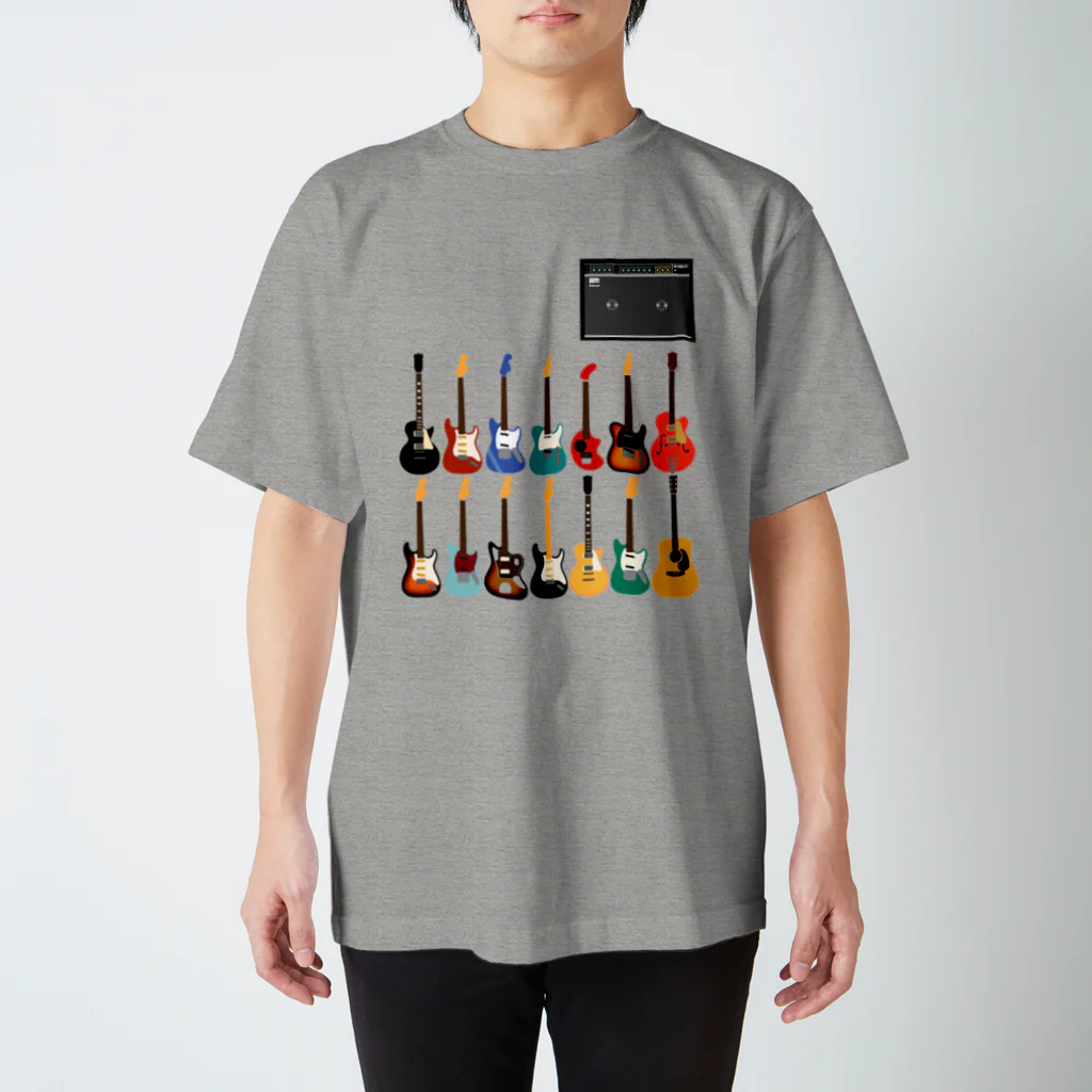 MOCOPOCOのギターとアンプ Regular Fit T-Shirt