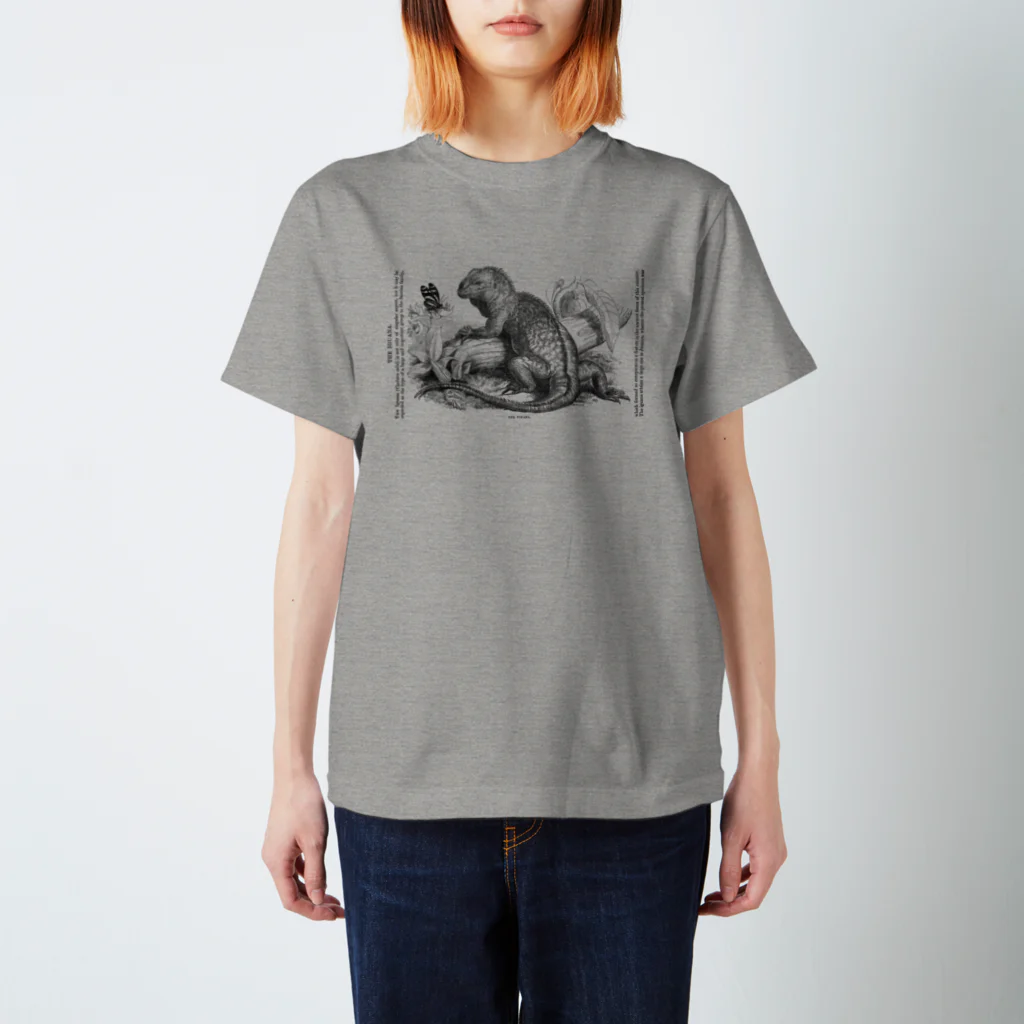 博物雑貨 金烏のThe British Library - The Iguana スタンダードTシャツ