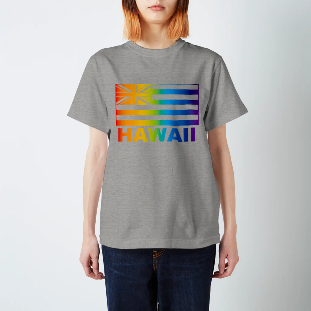 Mighty DaxのHAWAII FLAG Rainbow Regular Fit T-Shirt