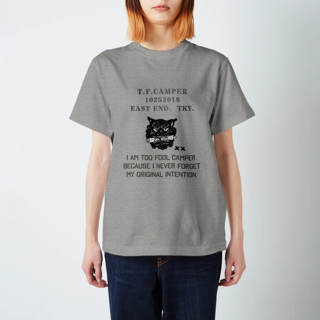 Too fool campers Shop!のT.F.CAMPER01(BK) スタンダードTシャツ