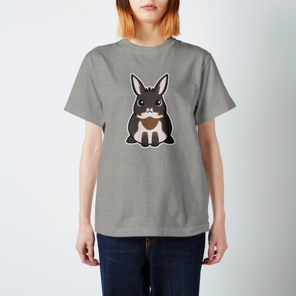 BattleBunny（うさぎ）の見上げてるブラックオター スタンダードTシャツ