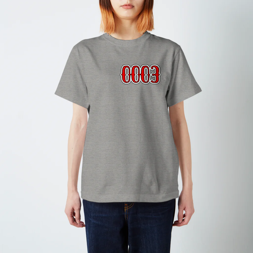 ★･  Number Tee Shop ≪Burngo≫･★ の【０００３】 全23色 スタンダードTシャツ