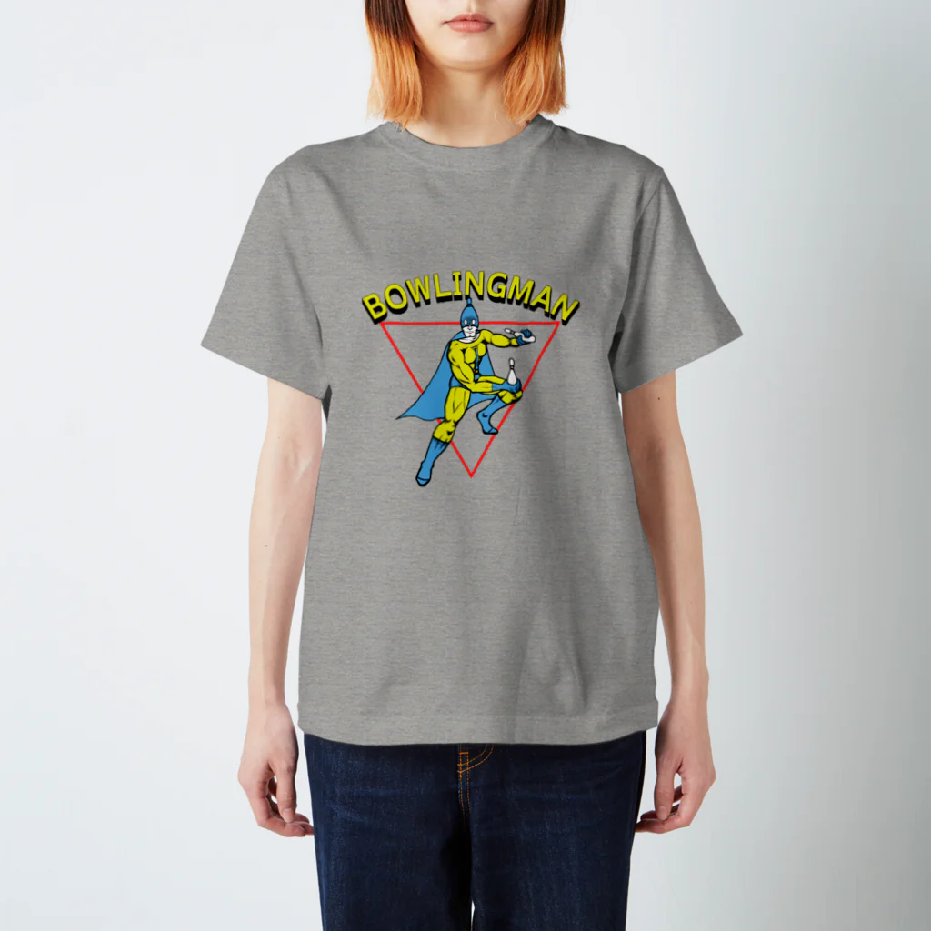 relax_timeのボーリングマン　アメコミヒーロー風 Regular Fit T-Shirt