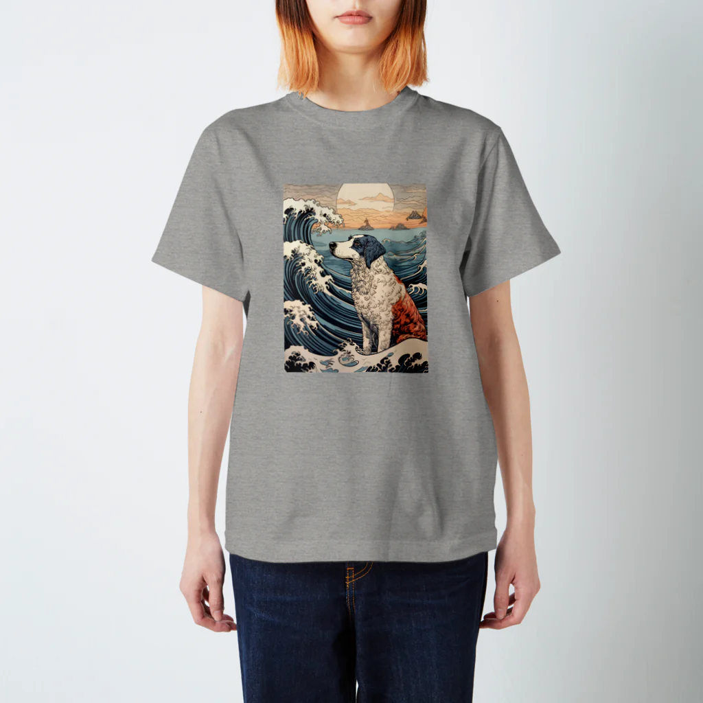 CHILL NINJA TOKYOの"UKIYOE" DOG（フルスケール） Regular Fit T-Shirt