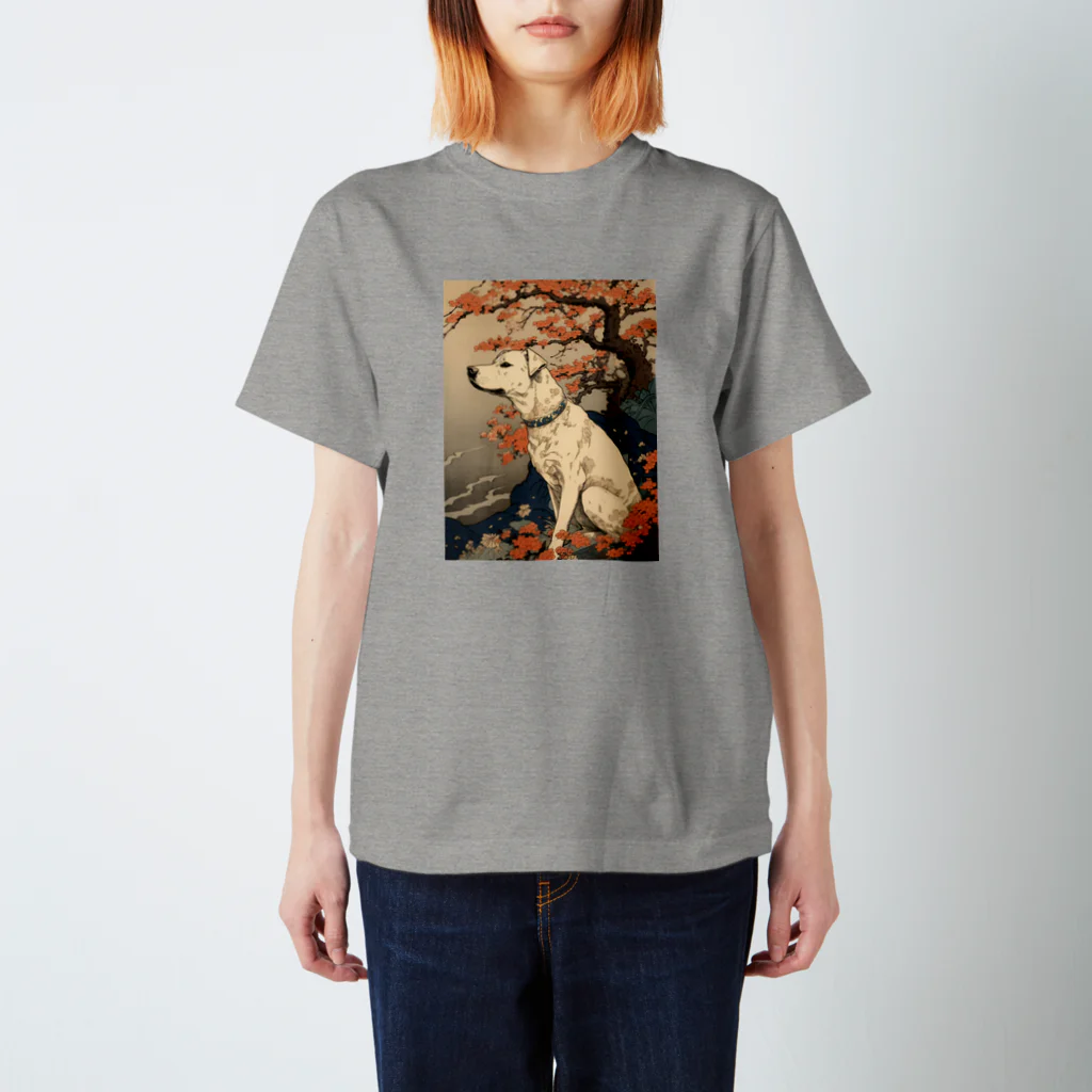 CHILL NINJA TOKYOの"UKIYOE" DOG（フルスケール）#02 スタンダードTシャツ