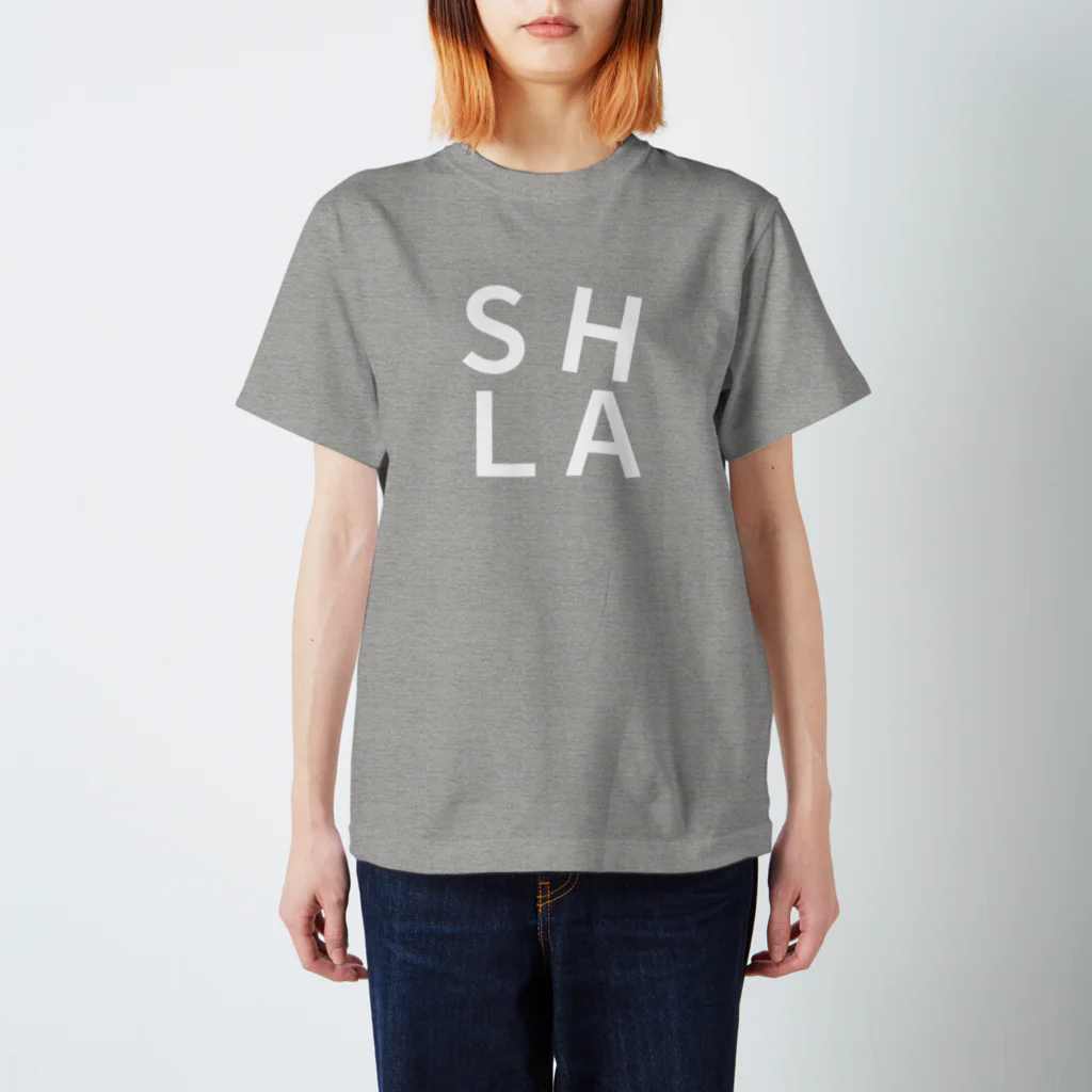 Landscape Architecture｜Studio HataKeのSHLA ｜White Logo スタンダードTシャツ