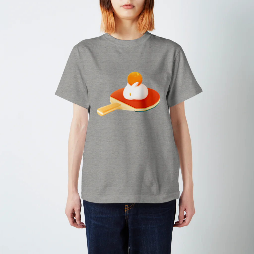 MochiOzのうさもちTシャツ（卓球） スタンダードTシャツ