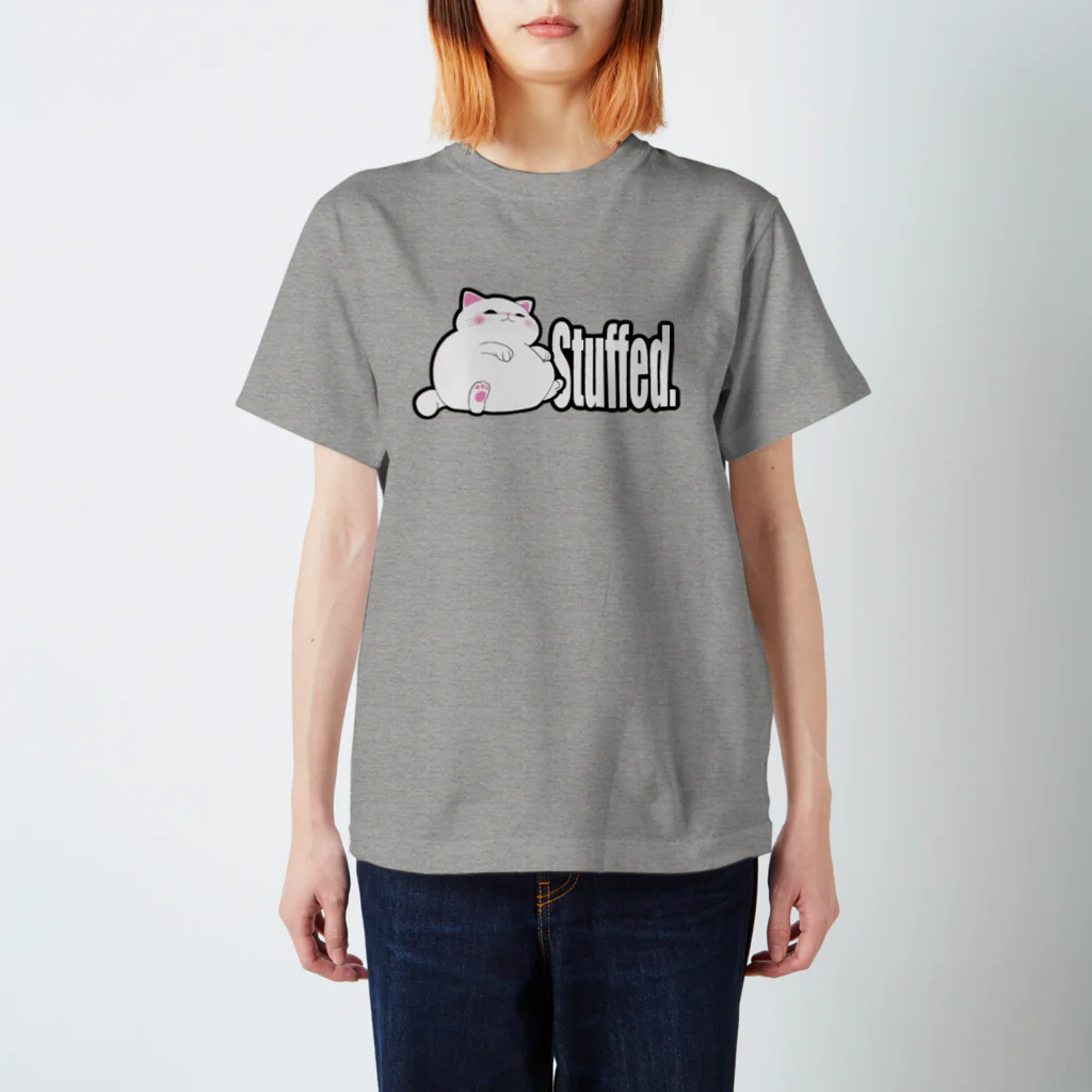 TMJ worksのぐうたら白猫。stuffed. Regular Fit T-Shirt