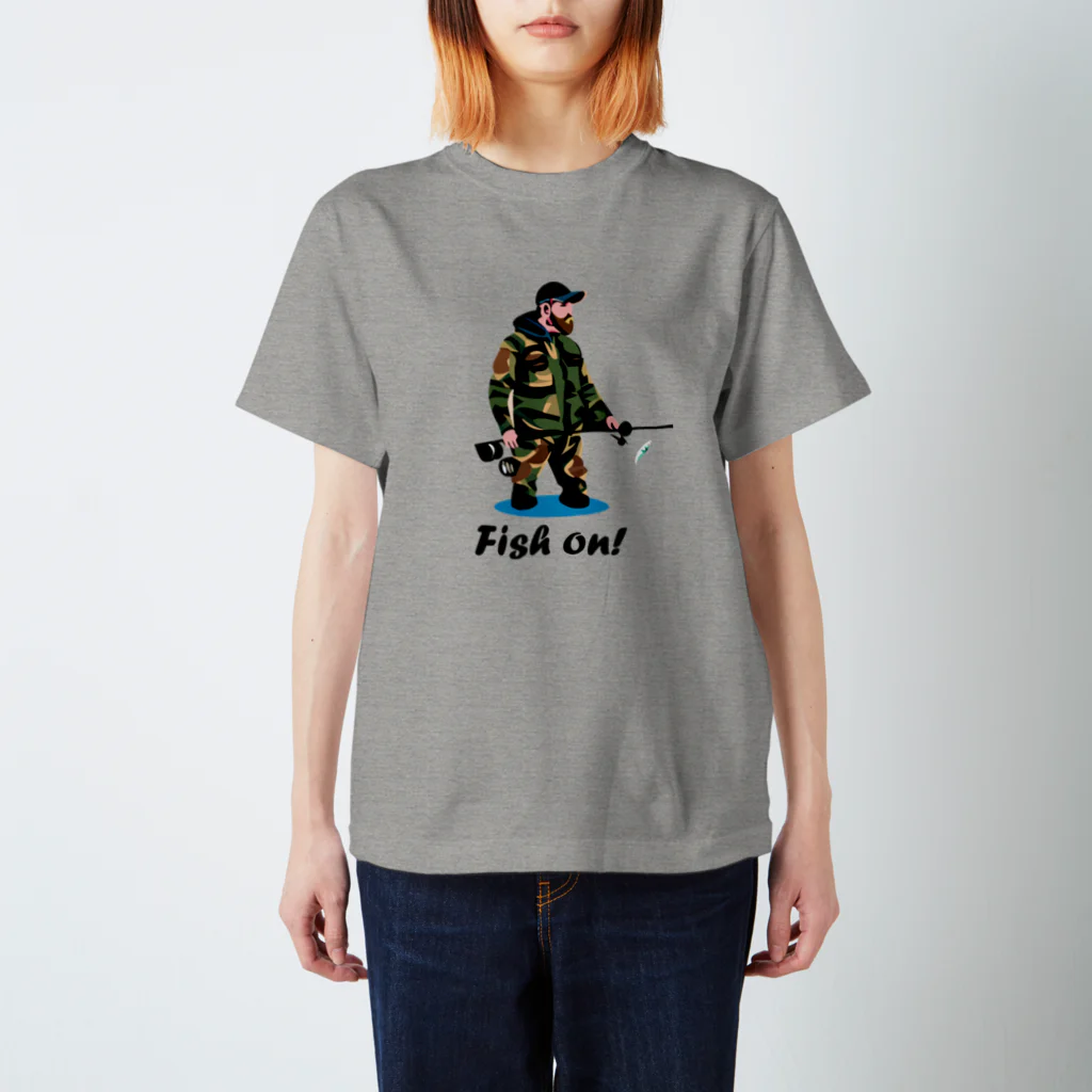 【公式】Fish on！の釣り人デザイン① Regular Fit T-Shirt