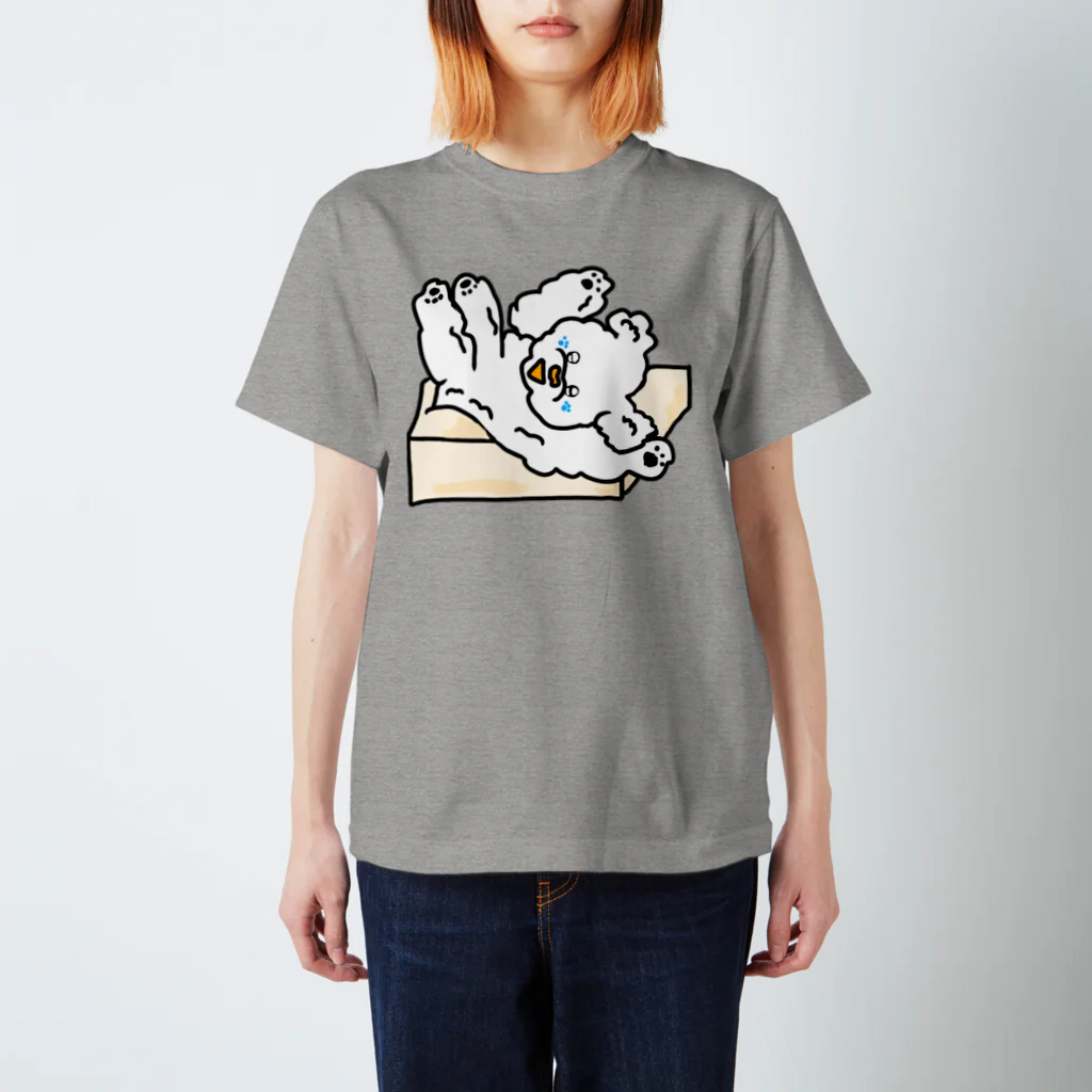 くまうさショップのお豆腐くまいぬ スタンダードTシャツ