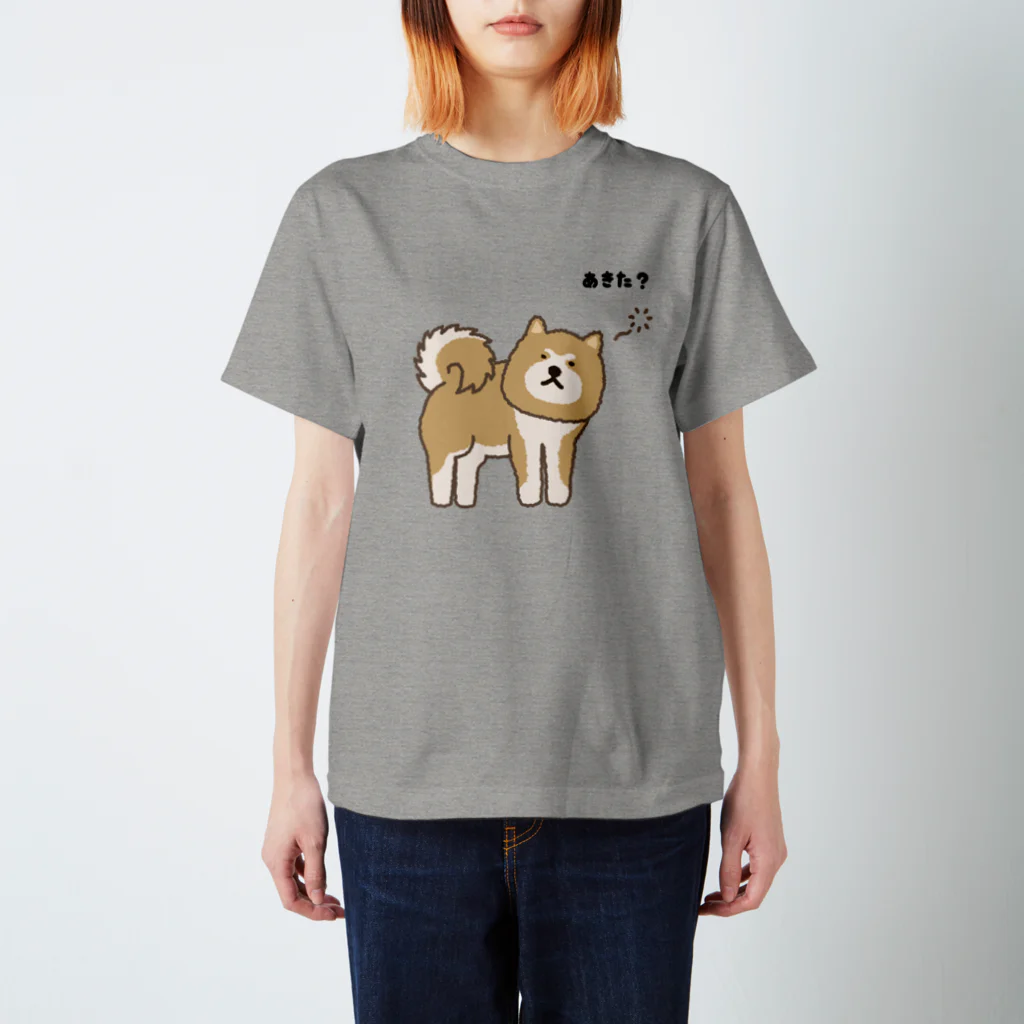 しばじるしデザインのあきた？（秋田犬） スタンダードTシャツ