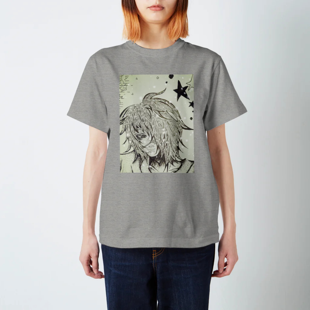 芥 柴太郎。(数式レスポール)の藤村(ペン画バージョン) スタンダードTシャツ