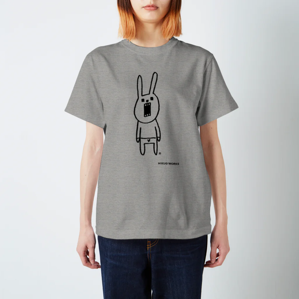 ウサギのウー by NIKUQ WORKSのウサギのウーのシンプルさん Regular Fit T-Shirt