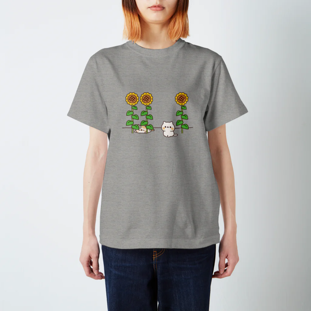 DECORのネコがいっぱい　ひまわりver. Regular Fit T-Shirt