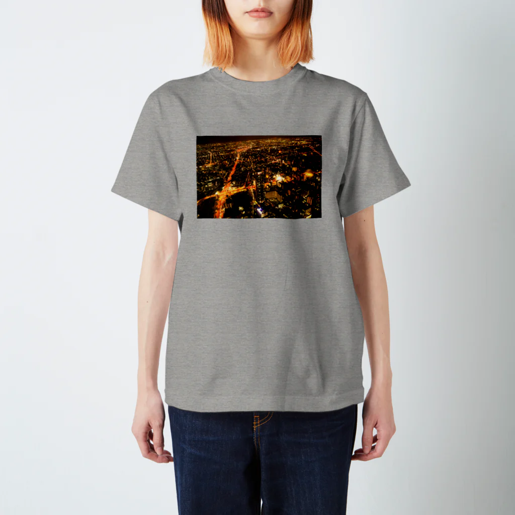 namonaki_hituziの街の夜景 スタンダードTシャツ