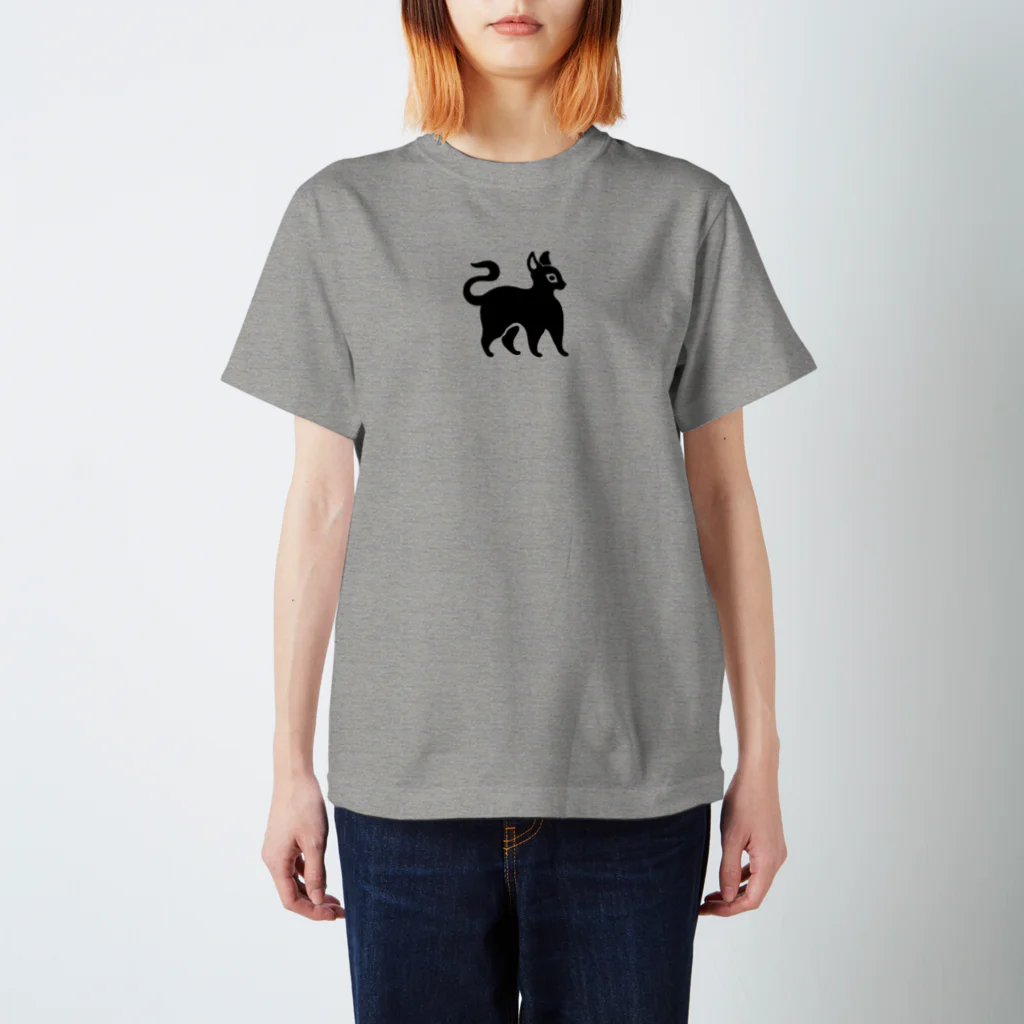 ツバメ堂の黒猫 Regular Fit T-Shirt