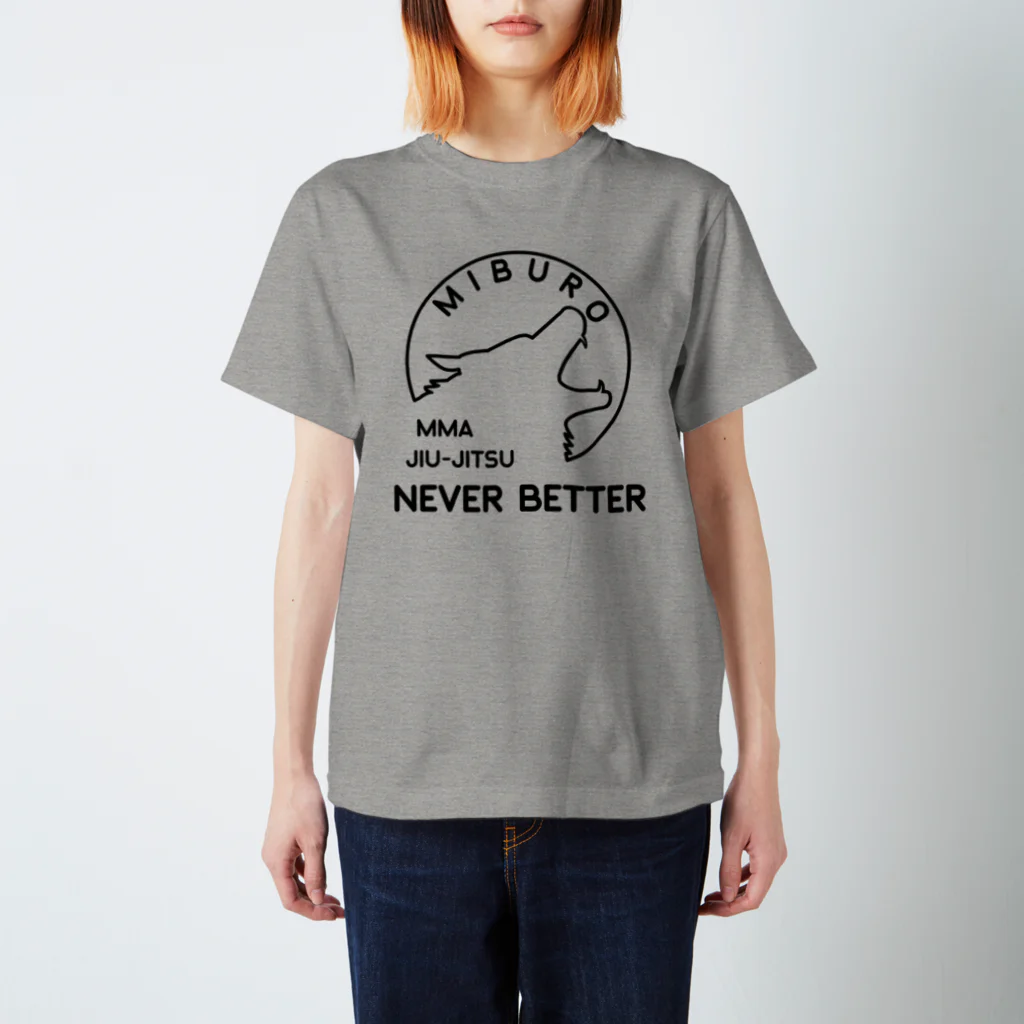 No.326のnever better ブラック Regular Fit T-Shirt