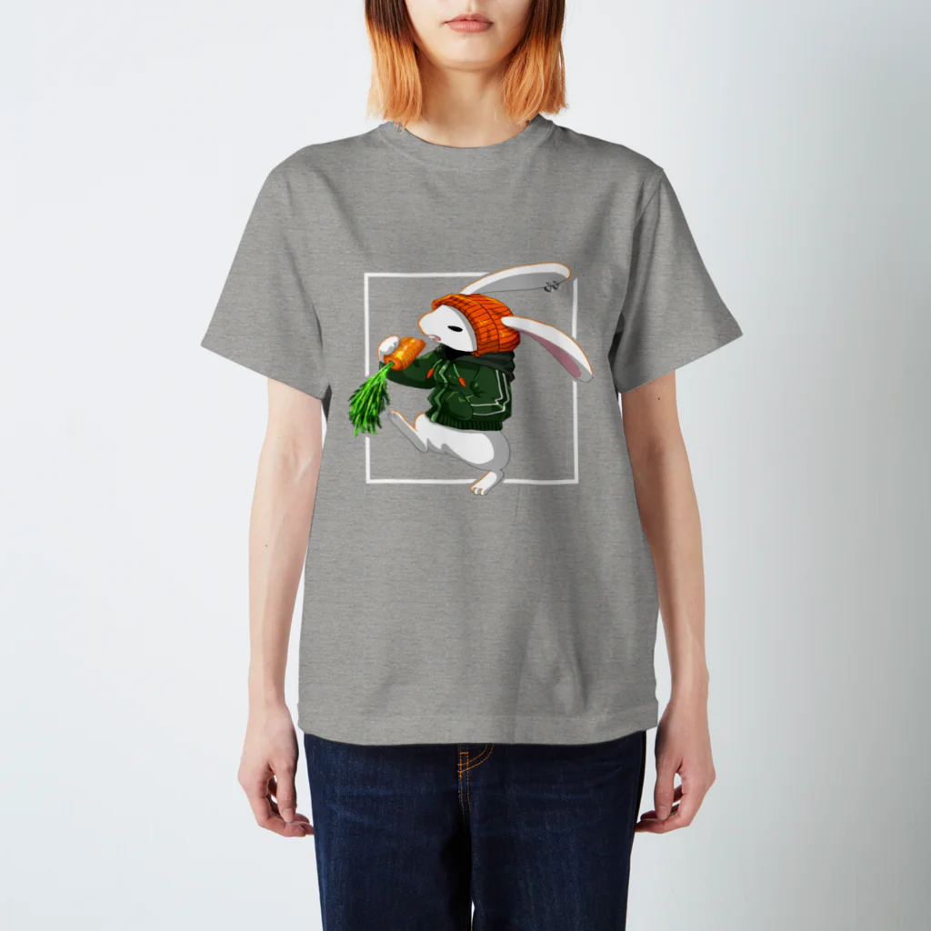 じっぺん🐧せんじのグルメなウサギ スタンダードTシャツ