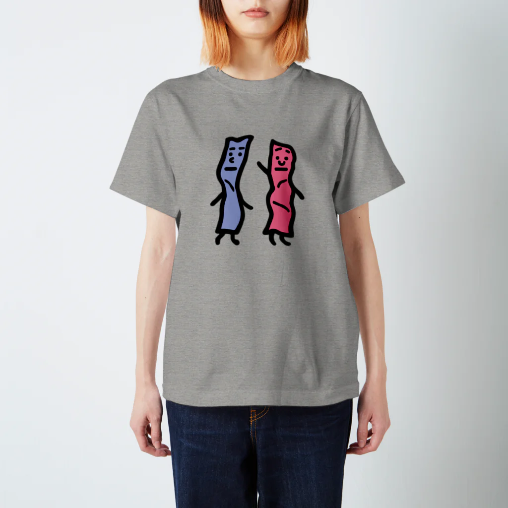 うえたに夫婦のキャラNo.42青色リトマス紙くんと赤色リトマス紙くん Regular Fit T-Shirt