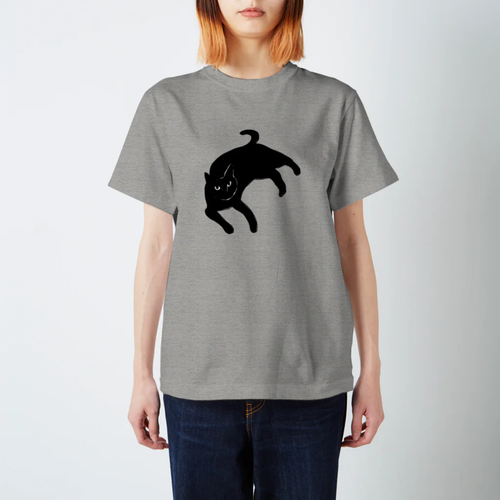 キムラトモミの黒猫さん スタンダードTシャツ