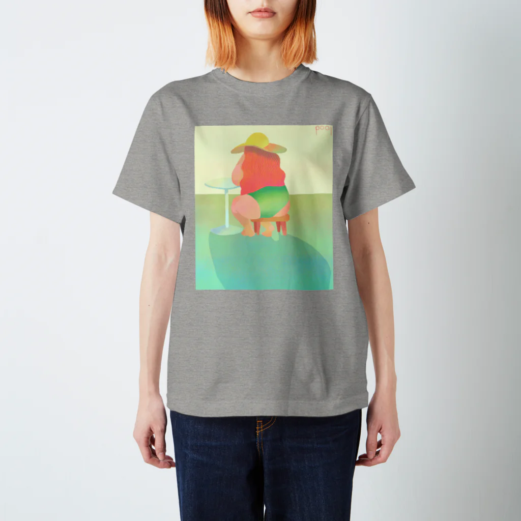 くじらのゆたかなぷーるらいふ Regular Fit T-Shirt