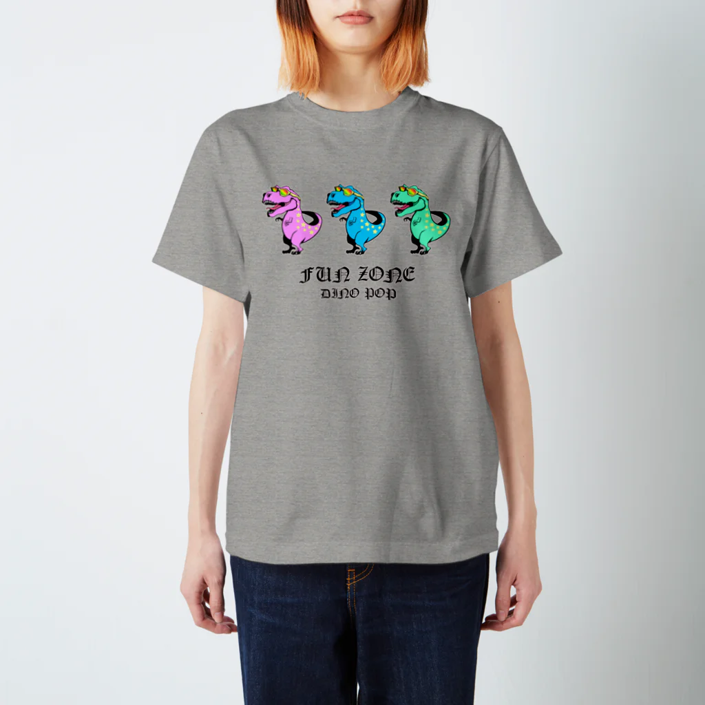 yellowbirdillustrationsのDINO POP 『3』 スタンダードTシャツ