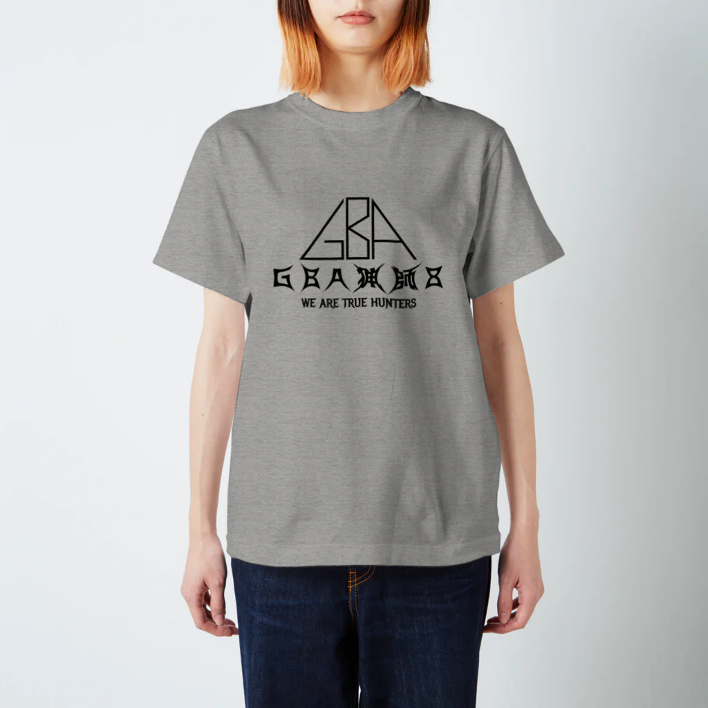 猟師デザインのGBA猟師８Tシャツ（文字黒） スタンダードTシャツ