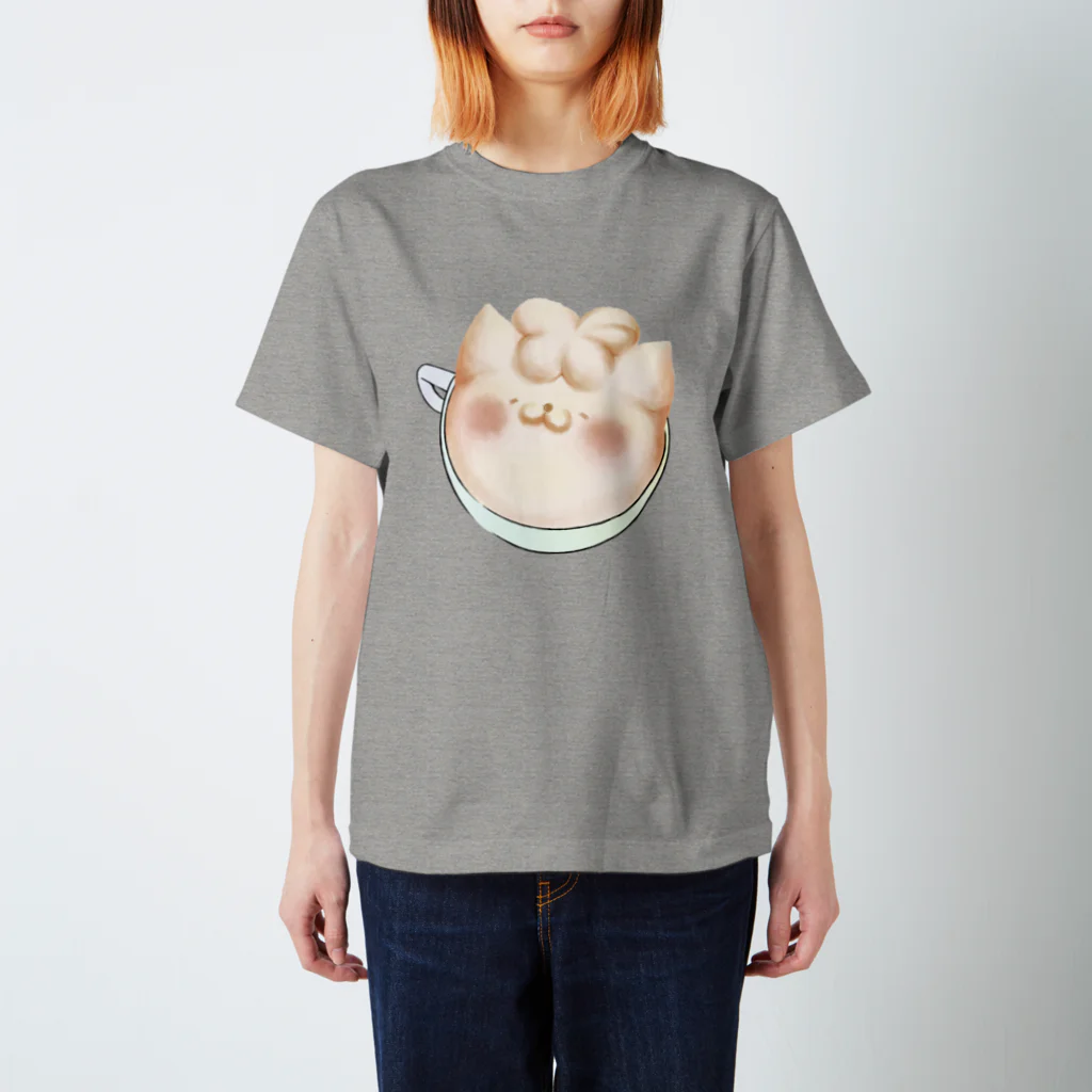 じんねこショップのじんねこラテアート Regular Fit T-Shirt