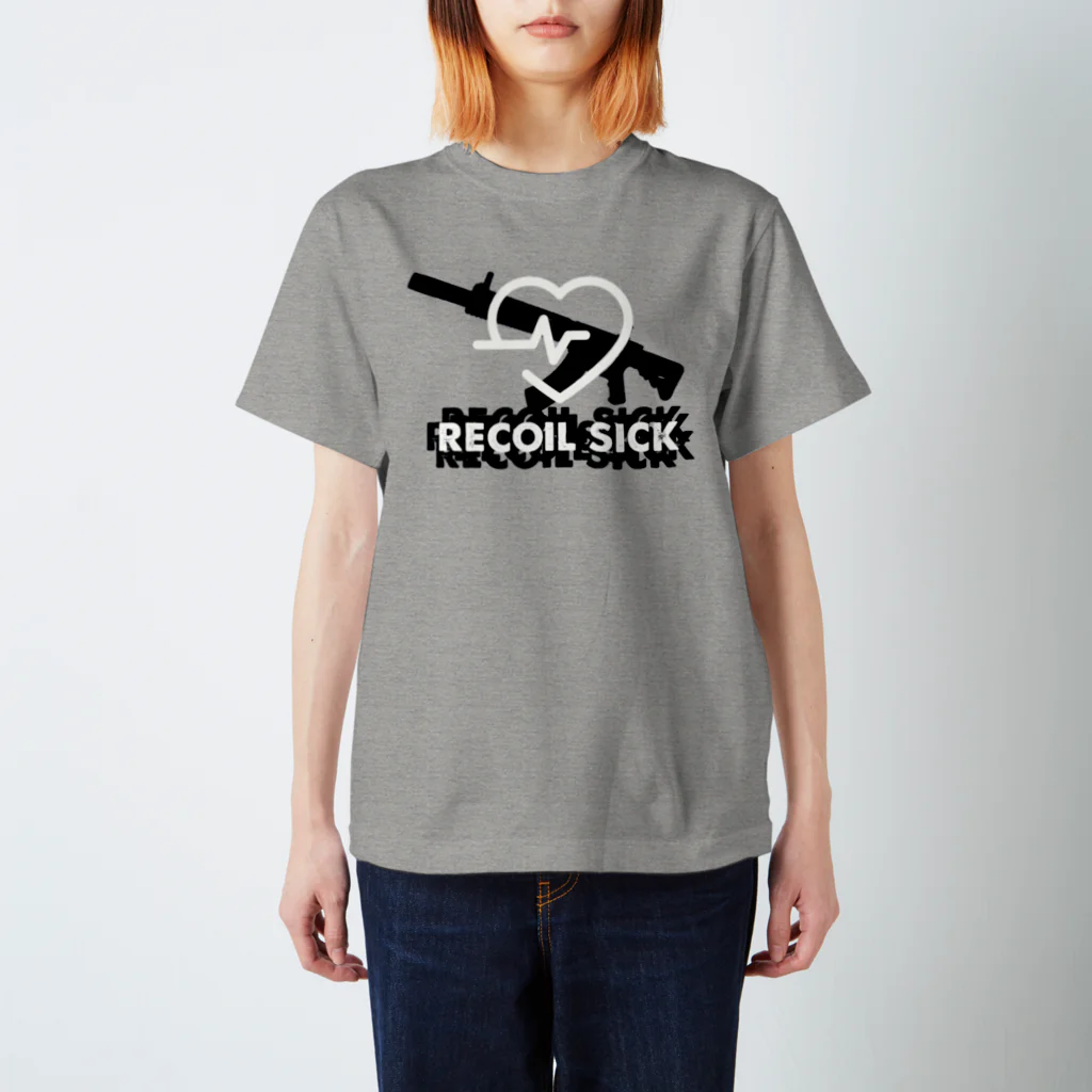 対戦ヘリ梅田のrecoilsick白 スタンダードTシャツ