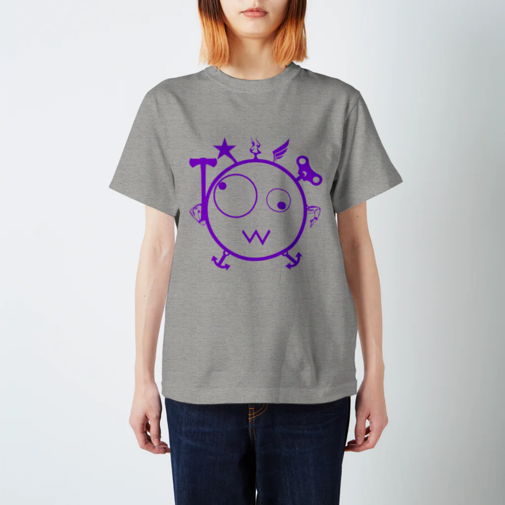 Kpyhnのキェキェ（purple） Regular Fit T-Shirt